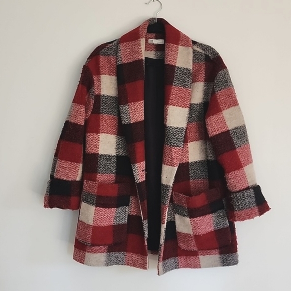 Zara Plaid Coat - Picture 5 of 8